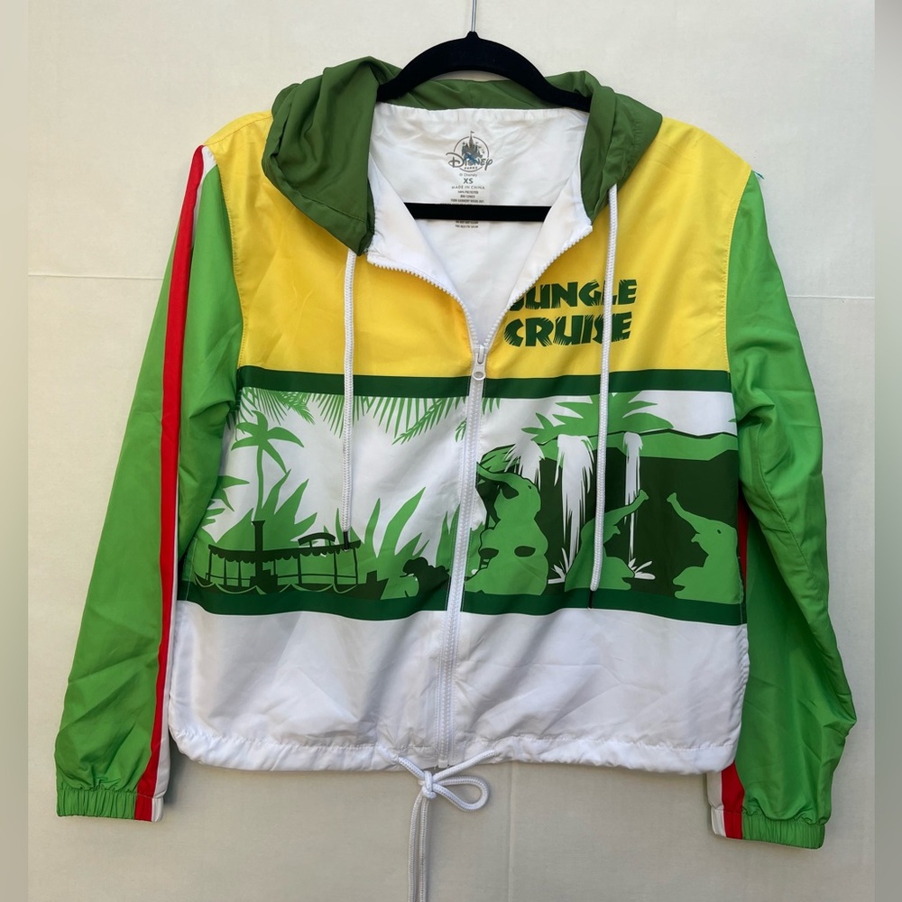 Disney Parks Jungle Cruise Windbreaker Jacket Adult Size‎ XSmall